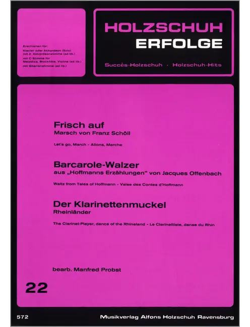 Holzschuh Erfolge, Band 22